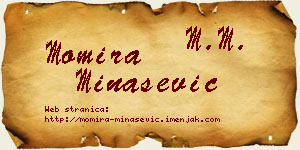 Momira Minašević vizit kartica